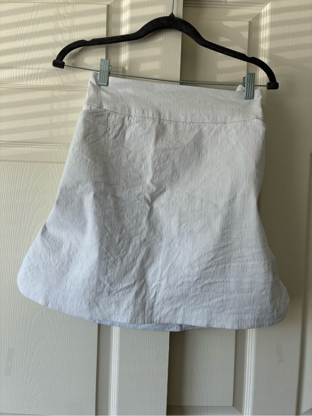 White A-Line Mini Skort